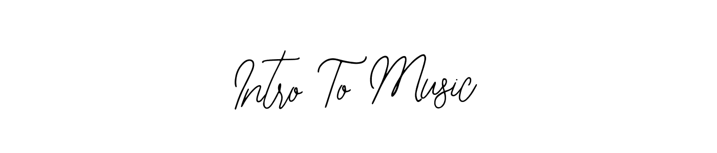 Create a beautiful signature design for name Intro To Music. With this signature (Bearetta-2O07w) fonts, you can make a handwritten signature for free. Intro To Music signature style 12 images and pictures png