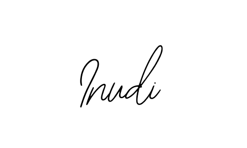 How to make Inudi name signature. Use Bearetta-2O07w style for creating short signs online. This is the latest handwritten sign. Inudi signature style 12 images and pictures png