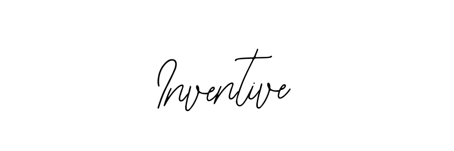 You should practise on your own different ways (Bearetta-2O07w) to write your name (Inventive) in signature. don't let someone else do it for you. Inventive signature style 12 images and pictures png