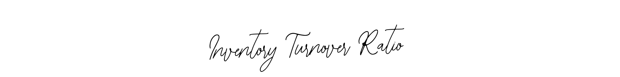 Design your own signature with our free online signature maker. With this signature software, you can create a handwritten (Bearetta-2O07w) signature for name Inventory Turnover Ratio. Inventory Turnover Ratio signature style 12 images and pictures png
