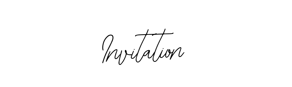 Use a signature maker to create a handwritten signature online. With this signature software, you can design (Bearetta-2O07w) your own signature for name Invitation. Invitation signature style 12 images and pictures png