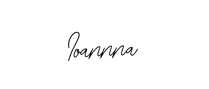 How to make Ioannna name signature. Use Bearetta-2O07w style for creating short signs online. This is the latest handwritten sign. Ioannna signature style 12 images and pictures png