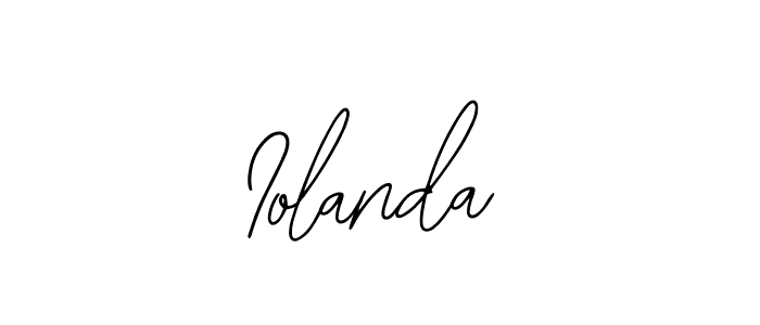 How to make Iolanda name signature. Use Bearetta-2O07w style for creating short signs online. This is the latest handwritten sign. Iolanda signature style 12 images and pictures png