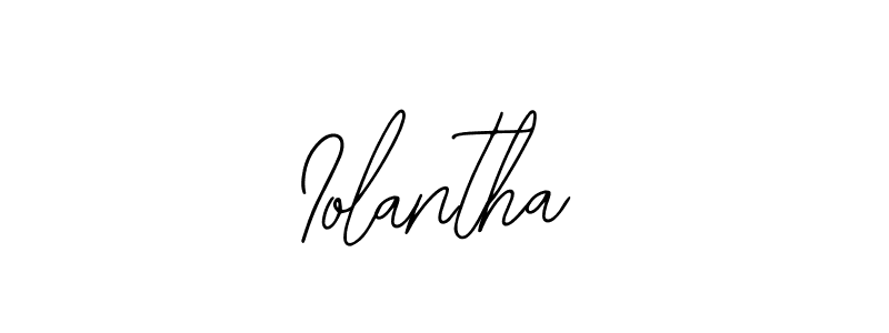 The best way (Bearetta-2O07w) to make a short signature is to pick only two or three words in your name. The name Iolantha include a total of six letters. For converting this name. Iolantha signature style 12 images and pictures png