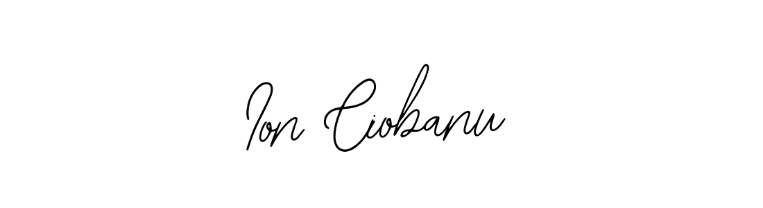 Design your own signature with our free online signature maker. With this signature software, you can create a handwritten (Bearetta-2O07w) signature for name Ion Ciobanu. Ion Ciobanu signature style 12 images and pictures png