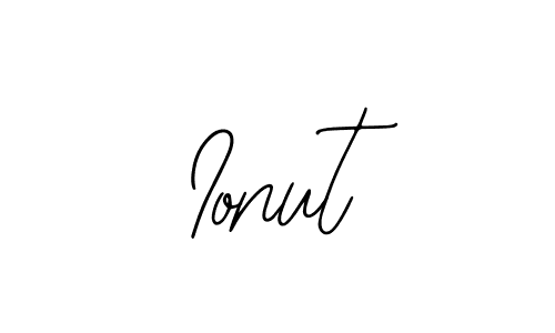 if you are searching for the best signature style for your name Ionut. so please give up your signature search. here we have designed multiple signature styles  using Bearetta-2O07w. Ionut signature style 12 images and pictures png