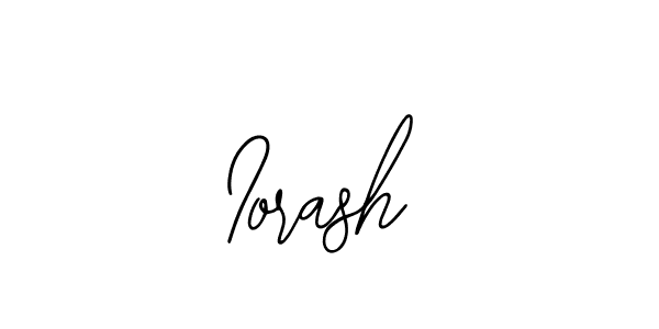 Design your own signature with our free online signature maker. With this signature software, you can create a handwritten (Bearetta-2O07w) signature for name Iorash. Iorash signature style 12 images and pictures png