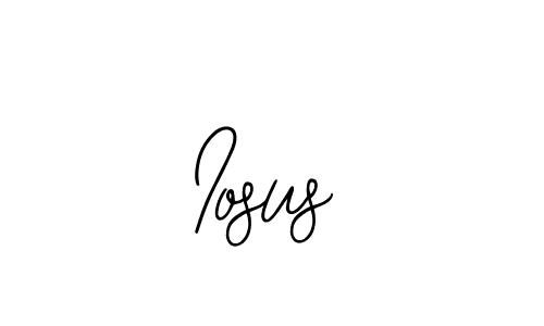 How to make Iosus name signature. Use Bearetta-2O07w style for creating short signs online. This is the latest handwritten sign. Iosus signature style 12 images and pictures png