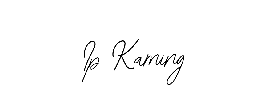 Use a signature maker to create a handwritten signature online. With this signature software, you can design (Bearetta-2O07w) your own signature for name Ip Kaming. Ip Kaming signature style 12 images and pictures png