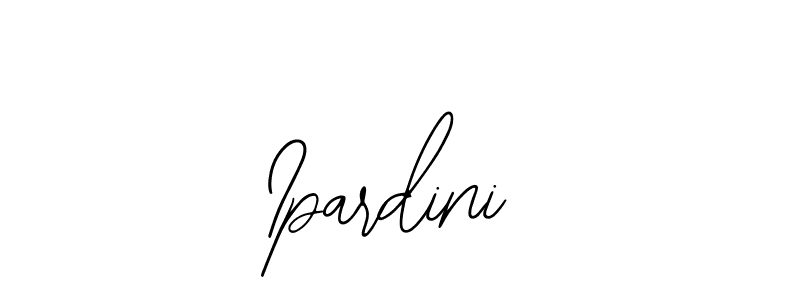 How to make Ipardini name signature. Use Bearetta-2O07w style for creating short signs online. This is the latest handwritten sign. Ipardini signature style 12 images and pictures png