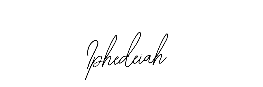 Also You can easily find your signature by using the search form. We will create Iphedeiah name handwritten signature images for you free of cost using Bearetta-2O07w sign style. Iphedeiah signature style 12 images and pictures png