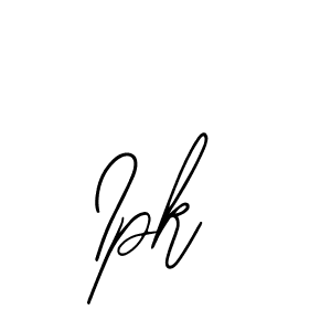 Use a signature maker to create a handwritten signature online. With this signature software, you can design (Bearetta-2O07w) your own signature for name Ipk. Ipk signature style 12 images and pictures png