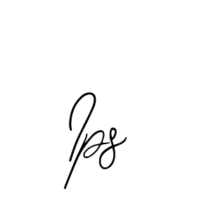 Use a signature maker to create a handwritten signature online. With this signature software, you can design (Bearetta-2O07w) your own signature for name Ips. Ips signature style 12 images and pictures png