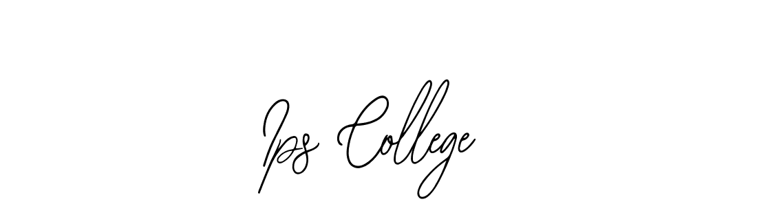 Create a beautiful signature design for name Ips College. With this signature (Bearetta-2O07w) fonts, you can make a handwritten signature for free. Ips College signature style 12 images and pictures png