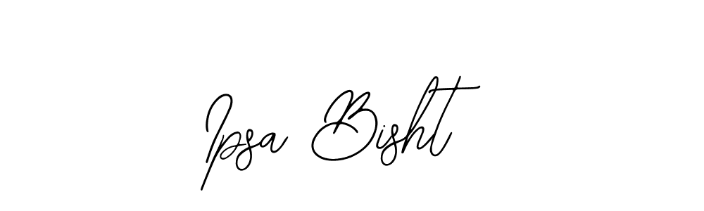 Ipsa Bisht stylish signature style. Best Handwritten Sign (Bearetta-2O07w) for my name. Handwritten Signature Collection Ideas for my name Ipsa Bisht. Ipsa Bisht signature style 12 images and pictures png