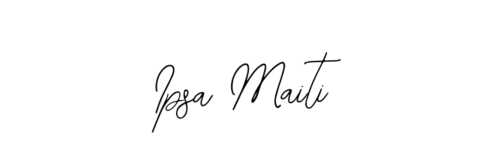 Make a beautiful signature design for name Ipsa Maiti. With this signature (Bearetta-2O07w) style, you can create a handwritten signature for free. Ipsa Maiti signature style 12 images and pictures png