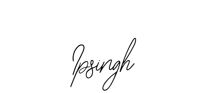 Create a beautiful signature design for name Ipsingh. With this signature (Bearetta-2O07w) fonts, you can make a handwritten signature for free. Ipsingh signature style 12 images and pictures png