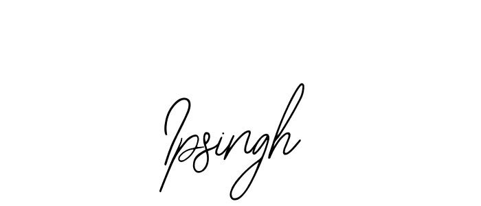 Create a beautiful signature design for name Ipsingh. With this signature (Bearetta-2O07w) fonts, you can make a handwritten signature for free. Ipsingh signature style 12 images and pictures png