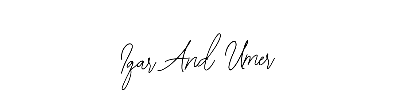 Iqar And Umer stylish signature style. Best Handwritten Sign (Bearetta-2O07w) for my name. Handwritten Signature Collection Ideas for my name Iqar And Umer. Iqar And Umer signature style 12 images and pictures png