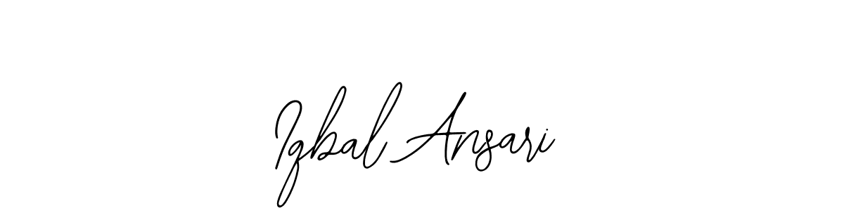 You should practise on your own different ways (Bearetta-2O07w) to write your name (Iqbal Ansari) in signature. don't let someone else do it for you. Iqbal Ansari signature style 12 images and pictures png