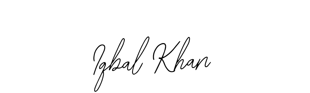 Design your own signature with our free online signature maker. With this signature software, you can create a handwritten (Bearetta-2O07w) signature for name Iqbal Khan. Iqbal Khan signature style 12 images and pictures png