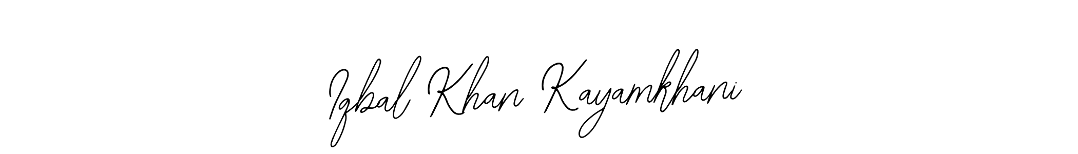 You can use this online signature creator to create a handwritten signature for the name Iqbal Khan Kayamkhani. This is the best online autograph maker. Iqbal Khan Kayamkhani signature style 12 images and pictures png