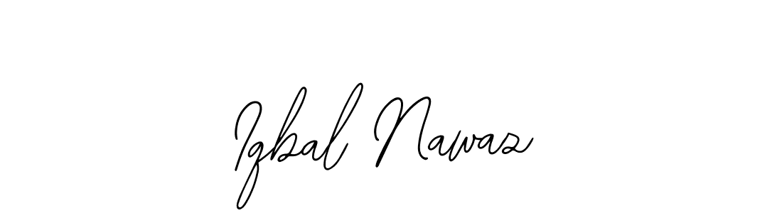The best way (Bearetta-2O07w) to make a short signature is to pick only two or three words in your name. The name Iqbal Nawaz include a total of six letters. For converting this name. Iqbal Nawaz signature style 12 images and pictures png