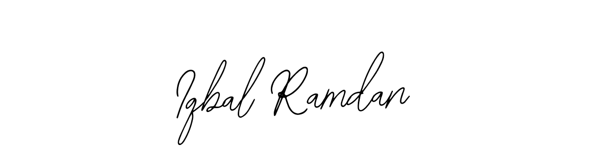 Similarly Bearetta-2O07w is the best handwritten signature design. Signature creator online .You can use it as an online autograph creator for name Iqbal Ramdan. Iqbal Ramdan signature style 12 images and pictures png