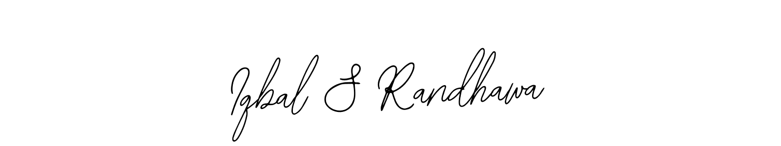 Make a beautiful signature design for name Iqbal S Randhawa. With this signature (Bearetta-2O07w) style, you can create a handwritten signature for free. Iqbal S Randhawa signature style 12 images and pictures png