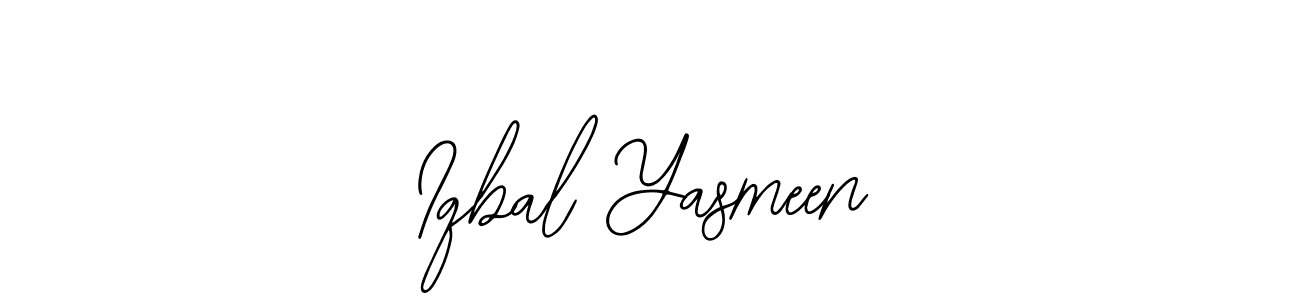 Use a signature maker to create a handwritten signature online. With this signature software, you can design (Bearetta-2O07w) your own signature for name Iqbal Yasmeen. Iqbal Yasmeen signature style 12 images and pictures png