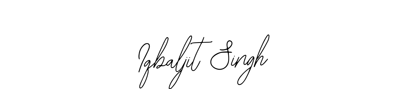 You should practise on your own different ways (Bearetta-2O07w) to write your name (Iqbaljit Singh) in signature. don't let someone else do it for you. Iqbaljit Singh signature style 12 images and pictures png