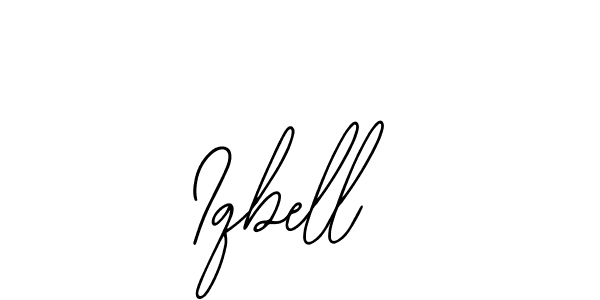 How to make Iqbell name signature. Use Bearetta-2O07w style for creating short signs online. This is the latest handwritten sign. Iqbell signature style 12 images and pictures png