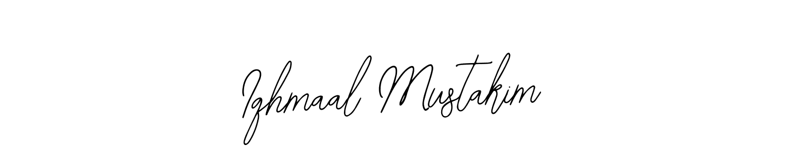 Design your own signature with our free online signature maker. With this signature software, you can create a handwritten (Bearetta-2O07w) signature for name Iqhmaal Mustakim. Iqhmaal Mustakim signature style 12 images and pictures png