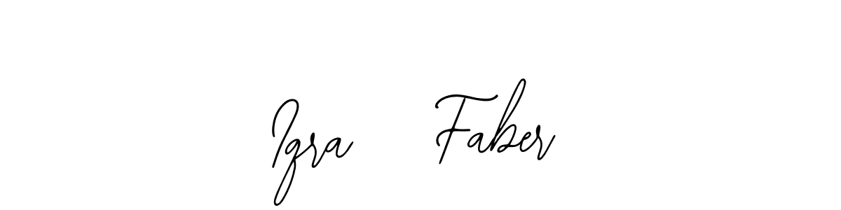 How to make Iqra   Faber signature? Bearetta-2O07w is a professional autograph style. Create handwritten signature for Iqra   Faber name. Iqra   Faber signature style 12 images and pictures png