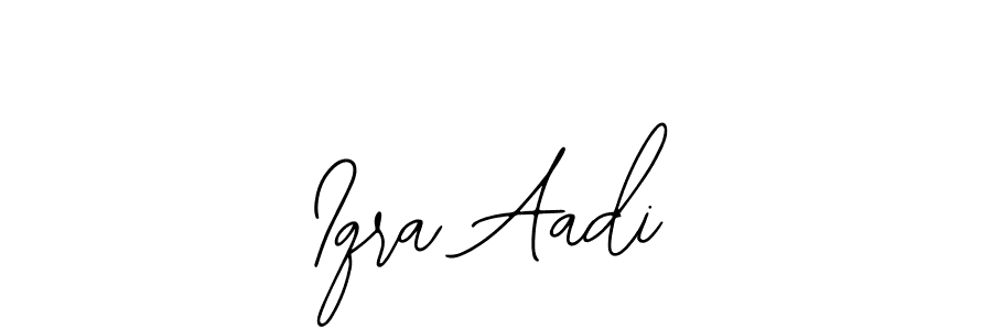 The best way (Bearetta-2O07w) to make a short signature is to pick only two or three words in your name. The name Iqra Aadi include a total of six letters. For converting this name. Iqra Aadi signature style 12 images and pictures png