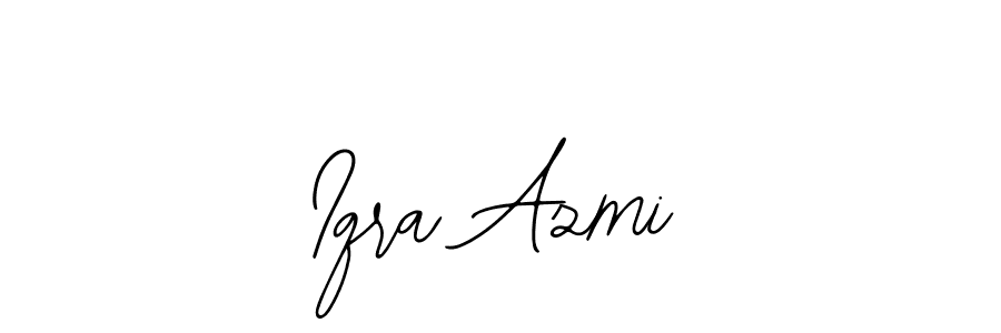 How to make Iqra Azmi name signature. Use Bearetta-2O07w style for creating short signs online. This is the latest handwritten sign. Iqra Azmi signature style 12 images and pictures png