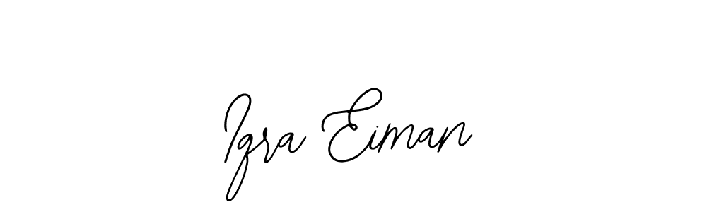 Bearetta-2O07w is a professional signature style that is perfect for those who want to add a touch of class to their signature. It is also a great choice for those who want to make their signature more unique. Get Iqra Eiman name to fancy signature for free. Iqra Eiman signature style 12 images and pictures png