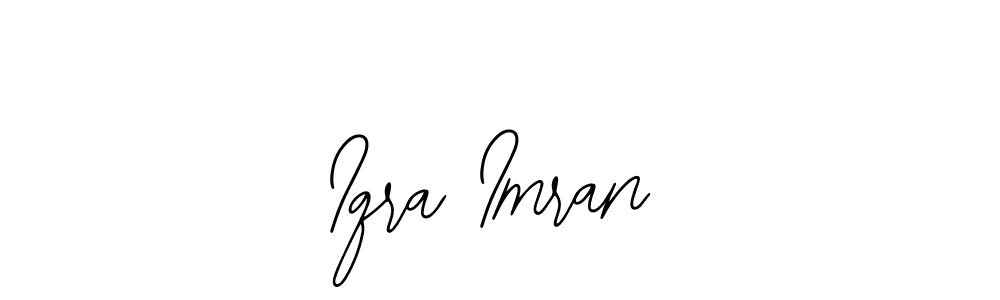 Also You can easily find your signature by using the search form. We will create Iqra Imran name handwritten signature images for you free of cost using Bearetta-2O07w sign style. Iqra Imran signature style 12 images and pictures png