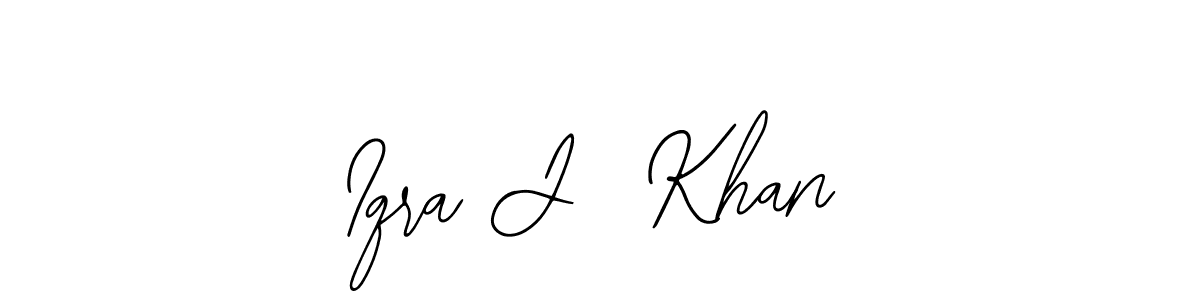 Also we have Iqra J  Khan name is the best signature style. Create professional handwritten signature collection using Bearetta-2O07w autograph style. Iqra J  Khan signature style 12 images and pictures png