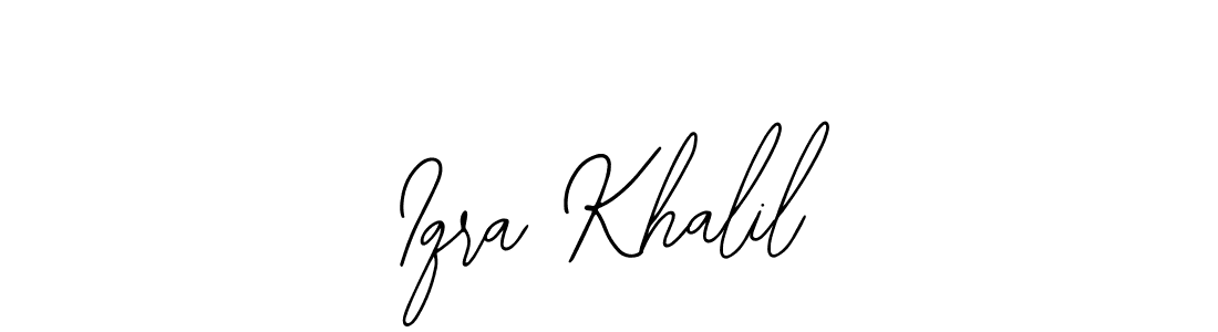 How to make Iqra Khalil signature? Bearetta-2O07w is a professional autograph style. Create handwritten signature for Iqra Khalil name. Iqra Khalil signature style 12 images and pictures png