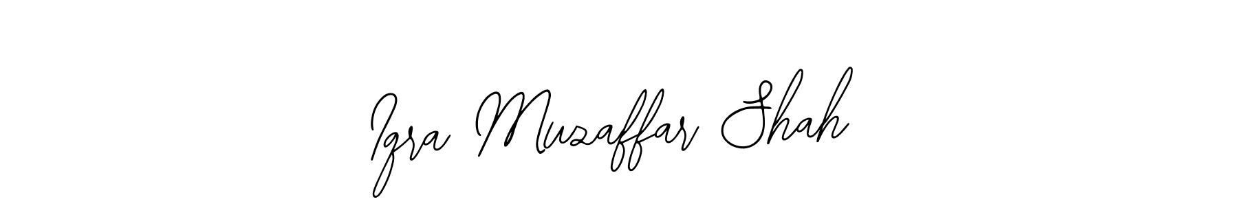 How to Draw Iqra Muzaffar Shah signature style? Bearetta-2O07w is a latest design signature styles for name Iqra Muzaffar Shah. Iqra Muzaffar Shah signature style 12 images and pictures png