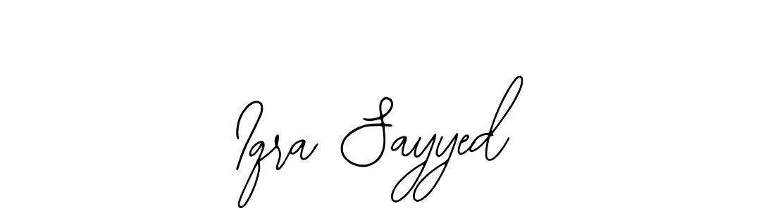 Make a beautiful signature design for name Iqra Sayyed. With this signature (Bearetta-2O07w) style, you can create a handwritten signature for free. Iqra Sayyed signature style 12 images and pictures png