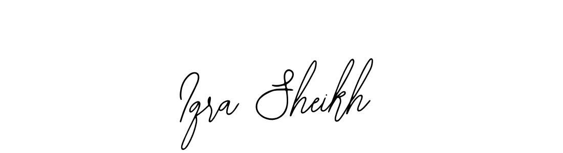 Also You can easily find your signature by using the search form. We will create Iqra Sheikh name handwritten signature images for you free of cost using Bearetta-2O07w sign style. Iqra Sheikh signature style 12 images and pictures png