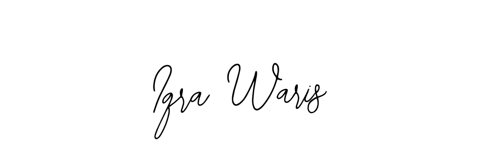 How to make Iqra Waris name signature. Use Bearetta-2O07w style for creating short signs online. This is the latest handwritten sign. Iqra Waris signature style 12 images and pictures png