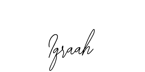 Use a signature maker to create a handwritten signature online. With this signature software, you can design (Bearetta-2O07w) your own signature for name Iqraah. Iqraah signature style 12 images and pictures png