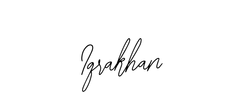 How to make Iqrakhan name signature. Use Bearetta-2O07w style for creating short signs online. This is the latest handwritten sign. Iqrakhan signature style 12 images and pictures png