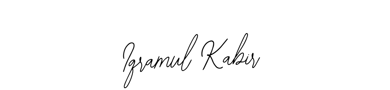 How to make Iqramul Kabir name signature. Use Bearetta-2O07w style for creating short signs online. This is the latest handwritten sign. Iqramul Kabir signature style 12 images and pictures png