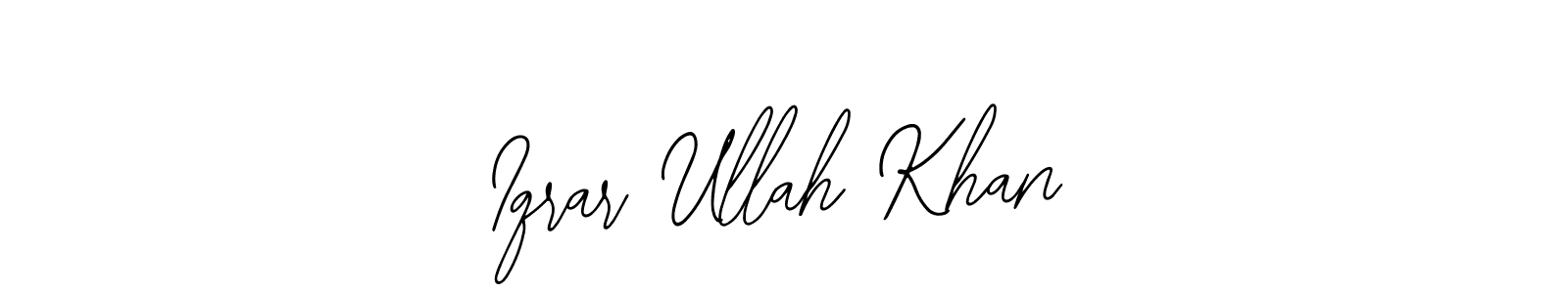 Make a beautiful signature design for name Iqrar Ullah Khan. With this signature (Bearetta-2O07w) style, you can create a handwritten signature for free. Iqrar Ullah Khan signature style 12 images and pictures png