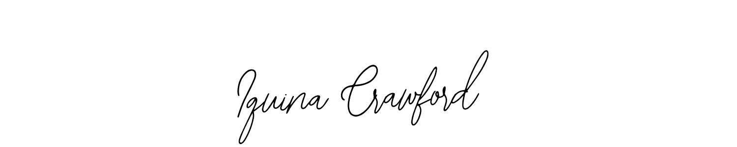 Bearetta-2O07w is a professional signature style that is perfect for those who want to add a touch of class to their signature. It is also a great choice for those who want to make their signature more unique. Get Iquina Crawford name to fancy signature for free. Iquina Crawford signature style 12 images and pictures png