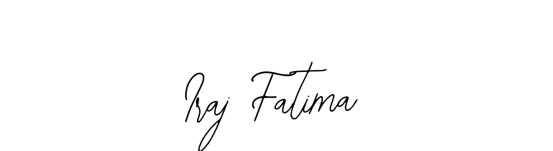 Make a beautiful signature design for name Iraj Fatima. With this signature (Bearetta-2O07w) style, you can create a handwritten signature for free. Iraj Fatima signature style 12 images and pictures png